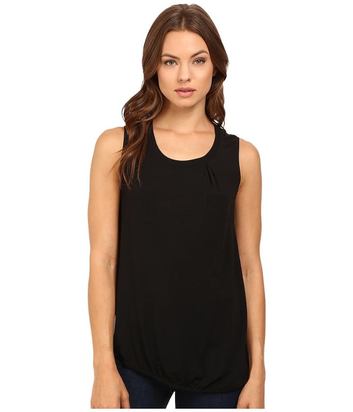 Heather - Asymmetrical Shirred Tank Top