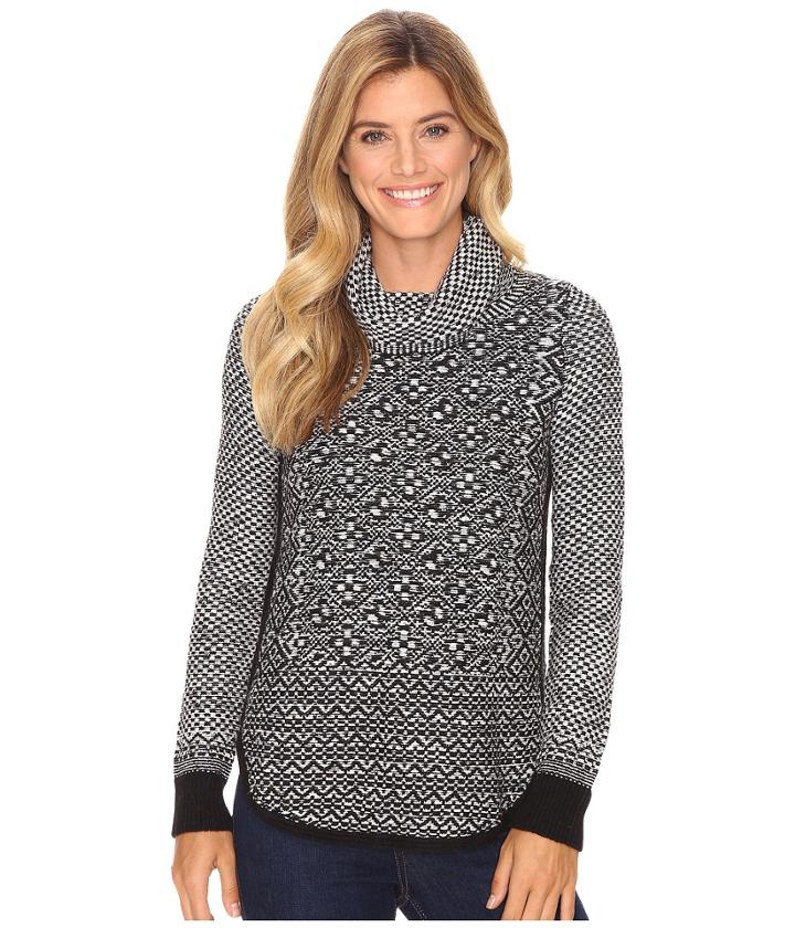 Lucky Brand - Side Zip Pattern Turtleneck