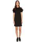 Red Valentino - Pointe Jersey Flower Ramage Lace Dress