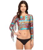 Luli Fama - Wild Free Long Sleeve Crop Top