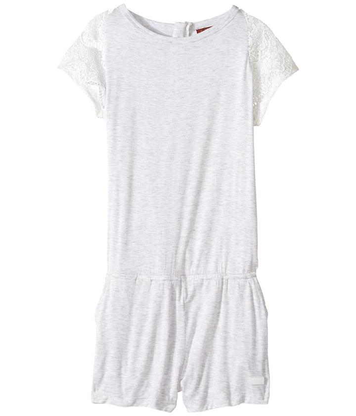 7 For All Mankind Kids - Romper With Lace Sleeve