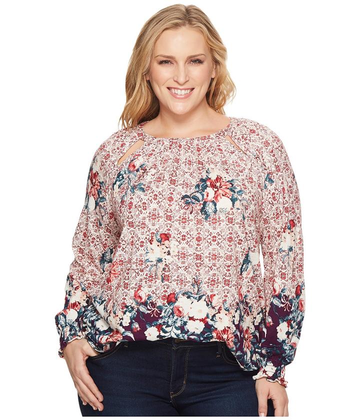 Lucky Brand - Plus Size Braided Knit Top