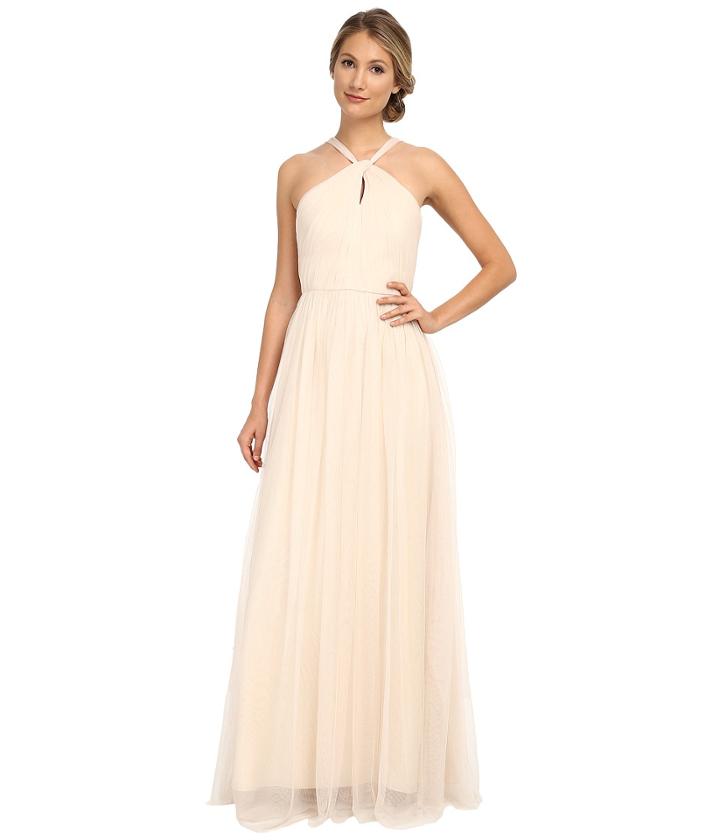Donna Morgan - Mesh Halter Gown