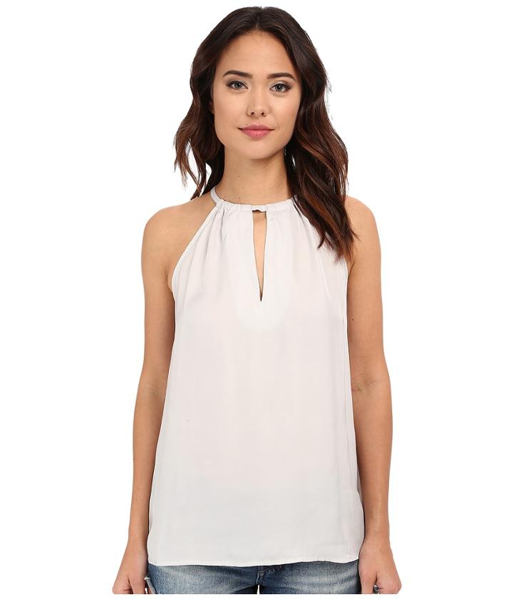 Bb Dakota - Sabina Reverse Crepon Keyhole Tank Top