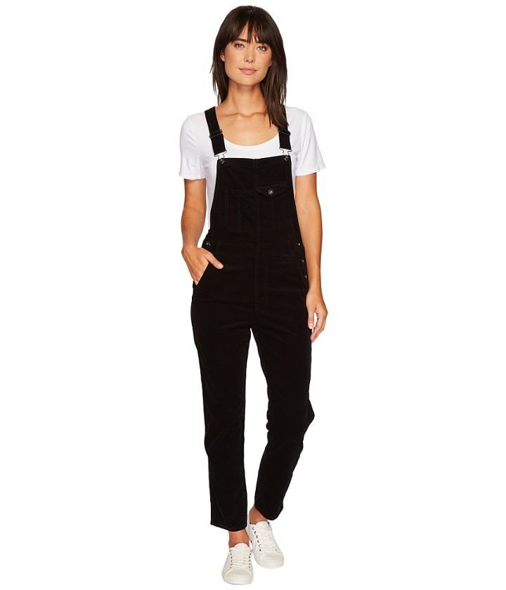 Ag Adriano Goldschmied - The Leah Overalls In Super Black