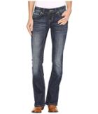 Rock And Roll Cowgirl - Rival Low Rise Jeans In Dark Vintage W6-9610