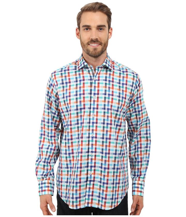 Bugatchi - Florence Classic Fit Long Sleeve Woven Shirt