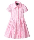 Oscar De La Renta Childrenswear - Cotton Eyelet Shirtdress