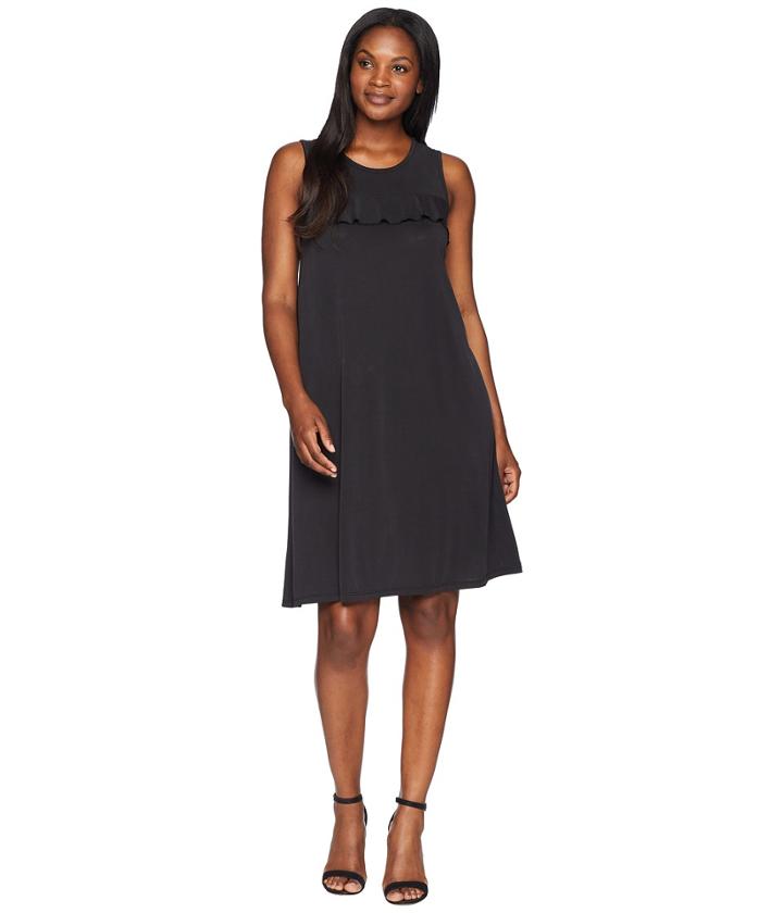 Mod-o-doc - Sandwashed Modal Jersey Ruffle Seamed Tank Dress
