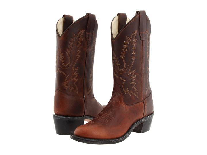 Old West Kids Boots - Round Toe Western Boot