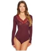 Emporio Armani - Viscose Lace Trim Bodysuit