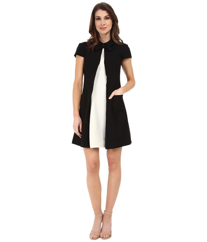 Jill Jill Stuart - Cap Sleeve Two-tone Collar Dress
