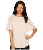 Calvin Klein - Tunic Top With Flutter Sleeve
