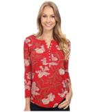 Lucky Brand - Red Floral Top