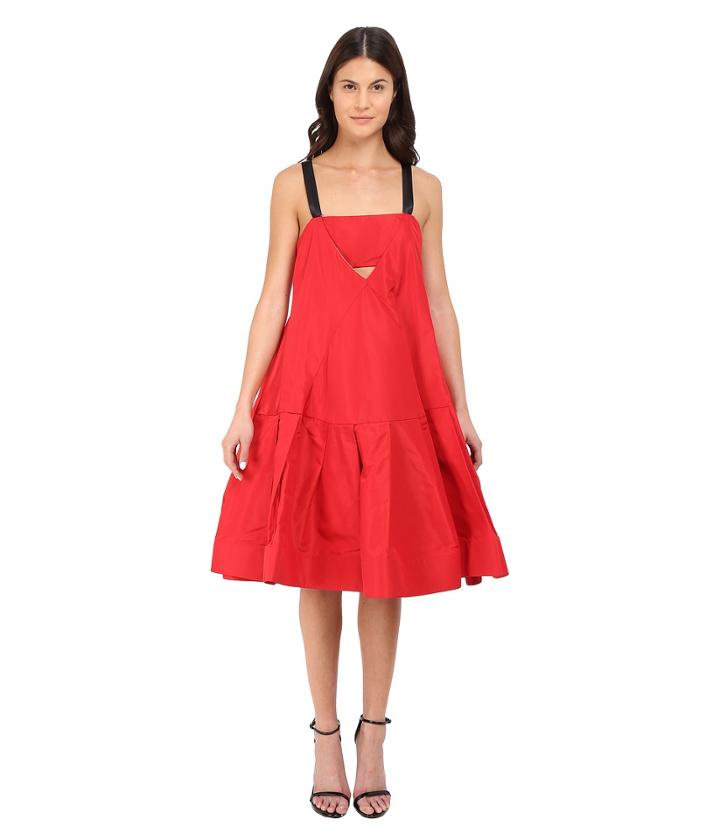 Vera Wang - Dress W/ Cami Neckline Voluminous Skirt