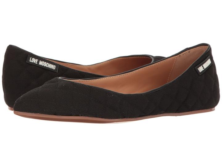 Love Moschino - Fabric Quilted Flats