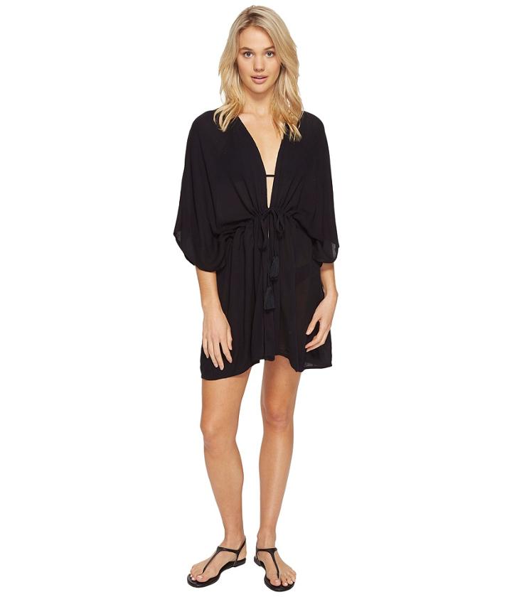 Echo Design - Solid Open Front Caftan Cover-up