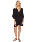 Echo Design - Solid Open Front Caftan Cover-up