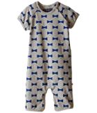 Toobydoo - Navy/bow Shortie Jumpsuit