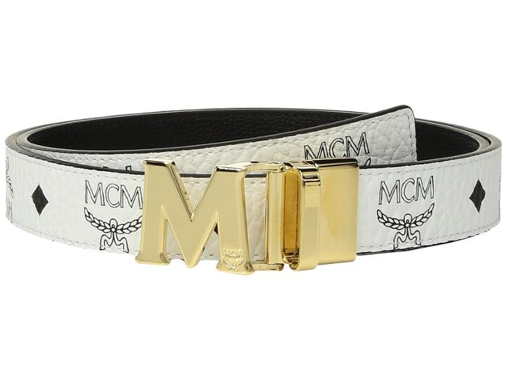 Mcm - Color Visetos Gold Buckle Belt