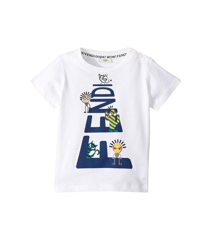 Fendi Kids - Short Sleeve Logo Graphic T-shirt