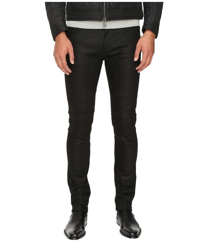 Belstaff - Elmbridge Slim Fit Resin Coated Stretch Motor Denim In Black