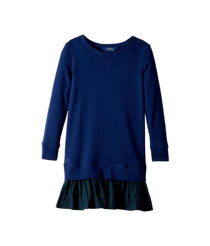 Polo Ralph Lauren Kids - Ruffled-hem Fleece Dress