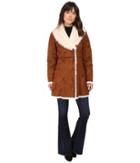 Marc New York By Andrew Marc - Sarah Faux Suede/fur Coat
