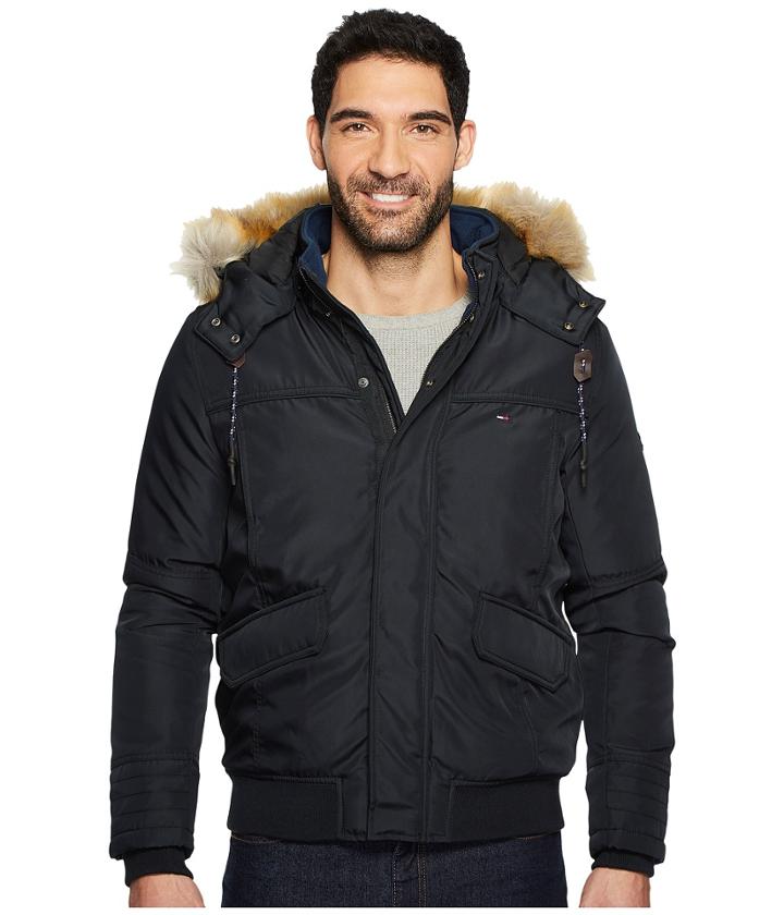 Tommy Hilfiger Denim - Winter Jacket With Faux Fur Hood