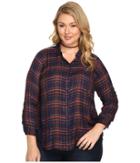 Lucky Brand - Plus Size Back Overlay Shirt