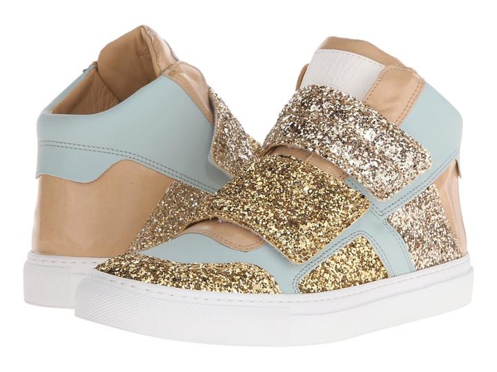 Mm6 Maison Margiela - Glitter Strap High Top