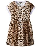 Roberto Cavalli Kids - Short Sleeve All Over Print Jersey Dress