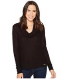 Michael Michael Kors - Long Sleeve Mini Waffle Cowl Top