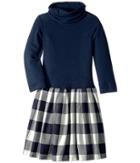 Fiveloaves Twofish - Little Knit Flannel Dress Buffalo Check