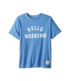 The Original Retro Brand Kids - Hello Weekend White Print Short Sleeve Tee