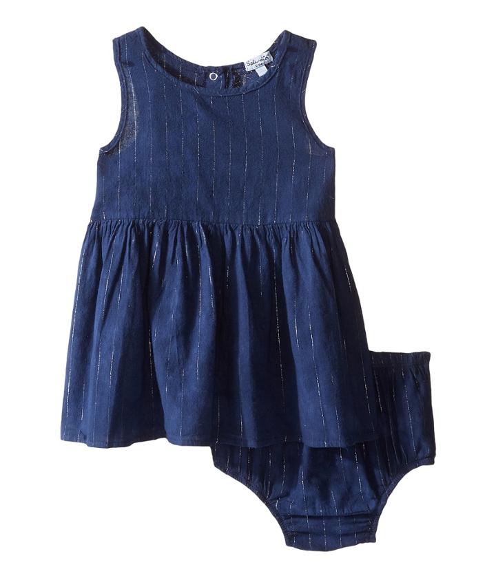 Splendid Littles - Tie-dye Tank Top With Lurex Stripe Dress