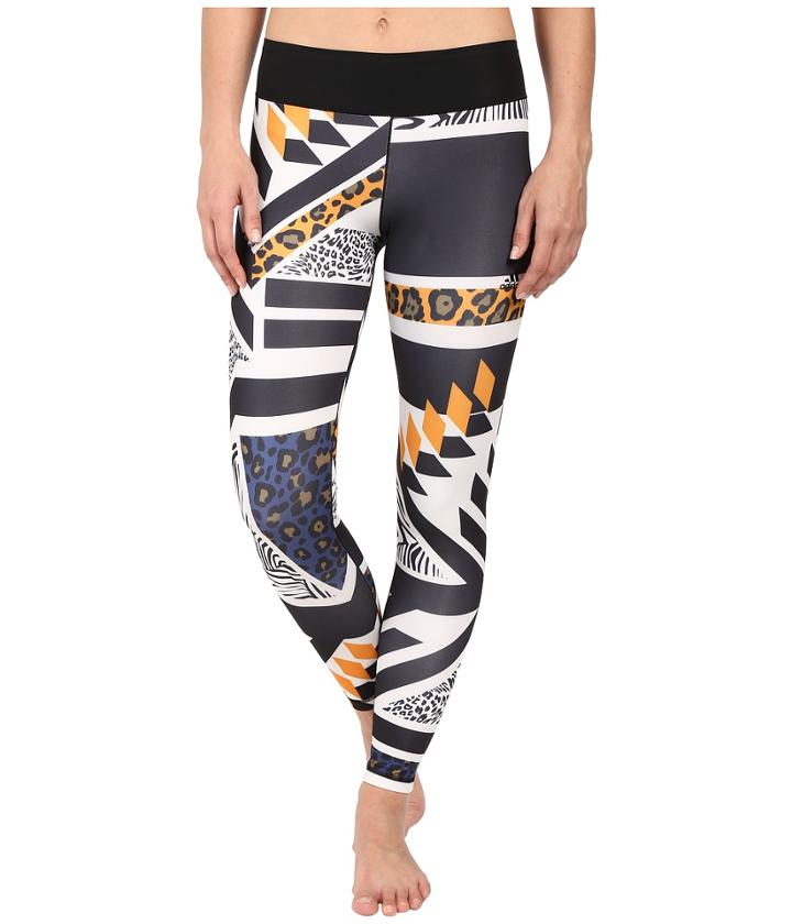 Adidas - Workout Mid-rise Long Tights - Around The World Prints