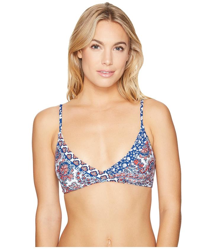 Lucky Brand - Hailey Paisley Faux Wrap Bralette Top