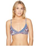 Lucky Brand - Hailey Paisley Faux Wrap Bralette Top