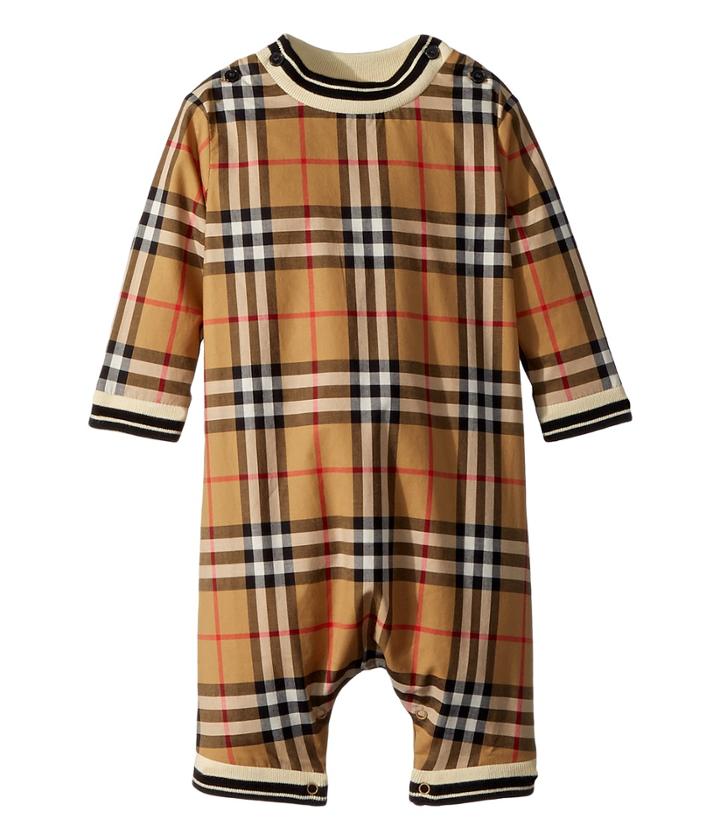 Burberry Kids - Michael Long Sleeve Overalls