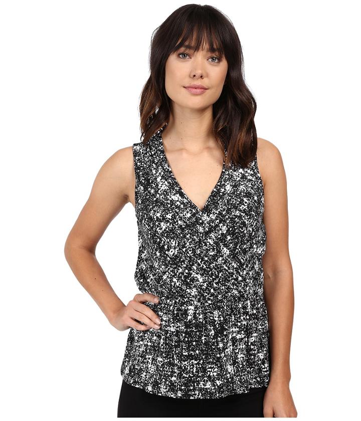 Ellen Tracy - Blouson Faux Wrap Top