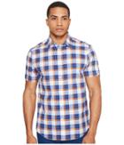 Ben Sherman - Short Sleeve Large Plaid Slub Shirt