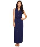 Michael Michael Kors - Matte Jersey Sleeve Maxi Shirtdress