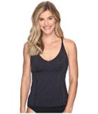 Nike - Iconic Heather V-back Tankini Top