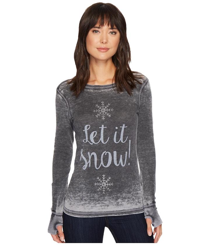 Allen Allen - Let It Snow Thermal Top