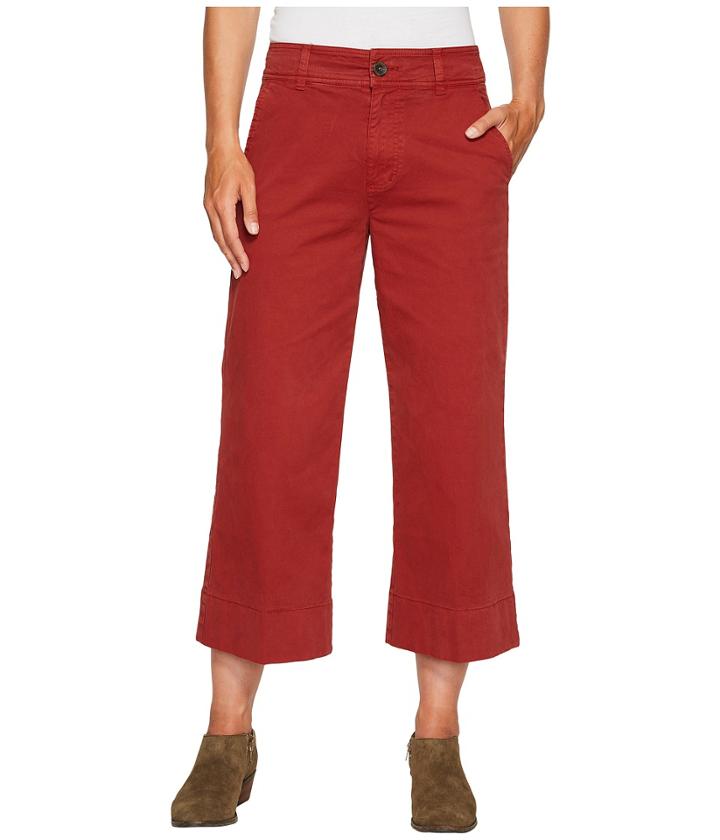 Lucky Brand - Wide Leg Crop Pants In Rich Sienna
