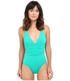 Lauren Ralph Lauren - Beach Club Solids Cross-back One-piece