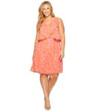 B Collection By Bobeau Curvy - Plus Size Lane Double V Woven Dress