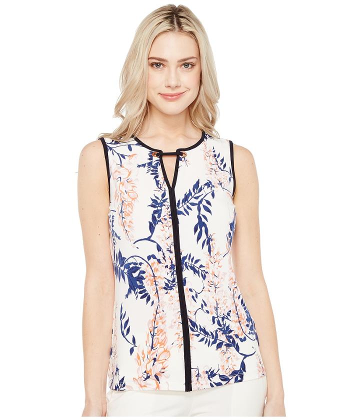 Ivanka Trump - Printed Matte Jersey With Hardware