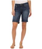 Kut From The Kloth - Catherine Boyfriend Roll Up Shorts In Tact W/ Dark Stone Base Wash